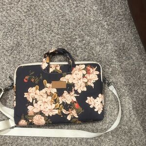 Dachee Floral Laptop Bag with Strap